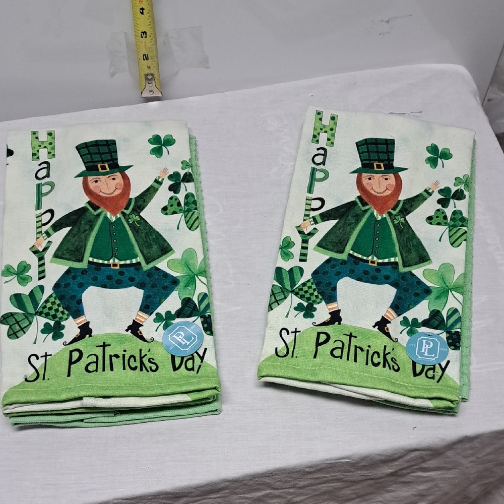 St. Patrick's Day Kitchen Towels - Green
